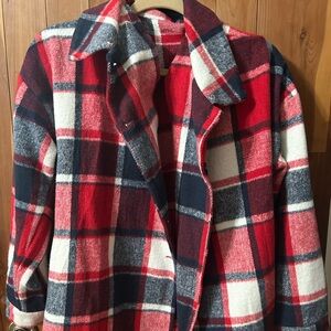 Red and Blue Plaid Jacket
